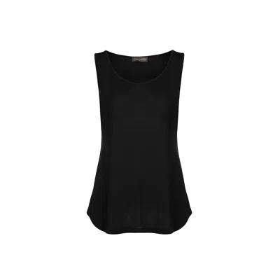 Conquista Women's Black Sleeveless Tencel Top