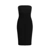 Conquista Women's Black Straight Strapless Mini Dress In Black