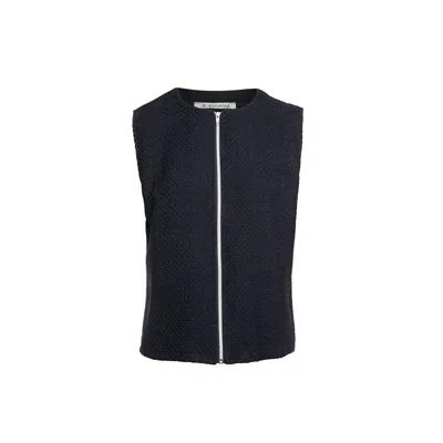 Conquista Women's Black Tie Detail Vest