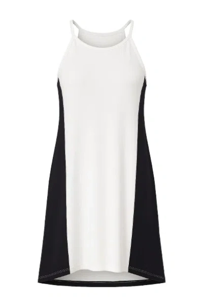 Conquista Women's Black Two Tone Mullet Cut Dress