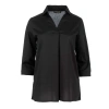 CONQUISTA WOMEN'S BLACK V NECK TOP