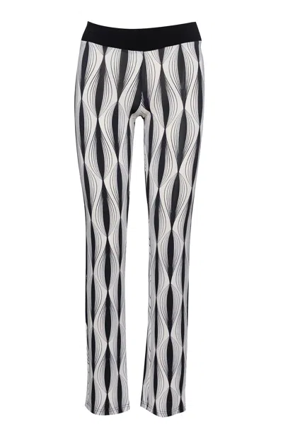 Conquista Women's Black / White Black & White Stretch Pants In Black/white