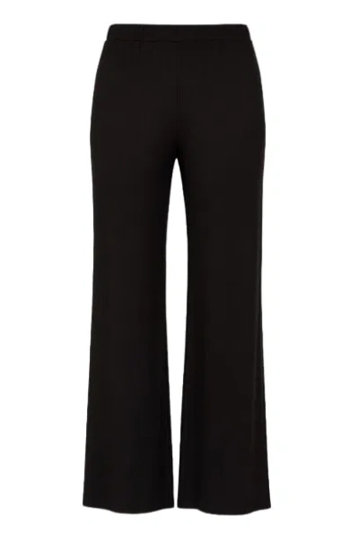 Conquista Women's Black Wide Leg Trousers