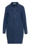 Conquista Women's Blue Denim Shirt Dress By  Fashion In Blue