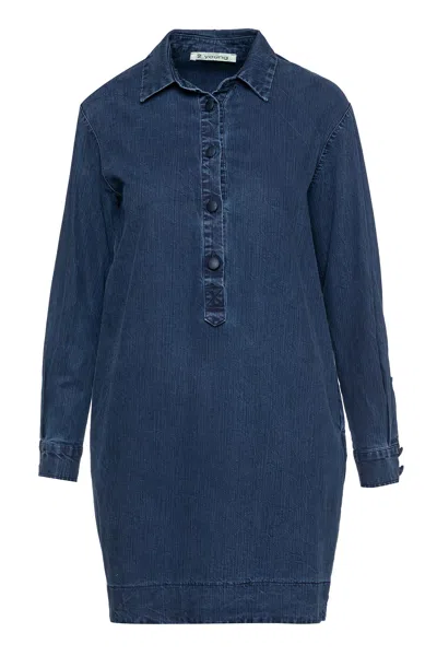 Conquista Women's Blue Denim Shirt Dress By  Fashion
