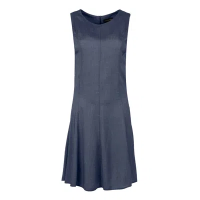 Conquista Women's Blue Denim Style Cloche Dress