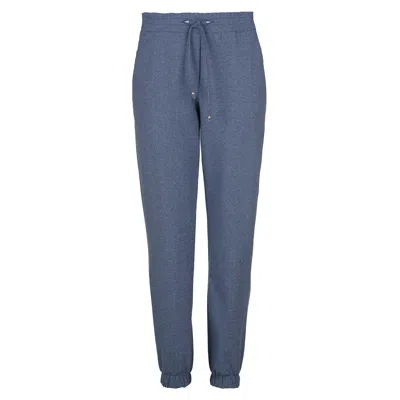 Conquista Women's Blue Full Length Indigo Melange Sweatpants