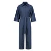 Conquista Women's Blue Indigo Cotton Jumpsuit In Blue