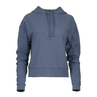 Conquista Women's Blue Indigo Mélange Hooded Sweatshirt