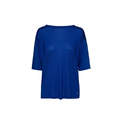Conquista Women's Blue Micromodal Cashmere Blend Top