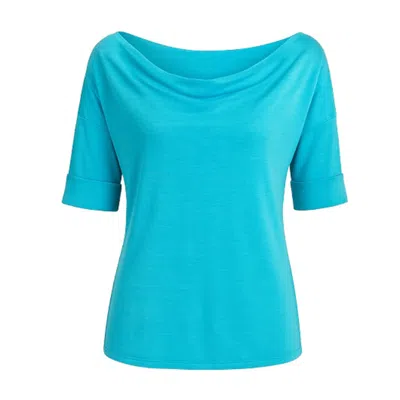 Conquista Women's Blue Off Shoulder Top