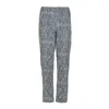 Conquista Women's Blue Print Tapered Pants In Blue