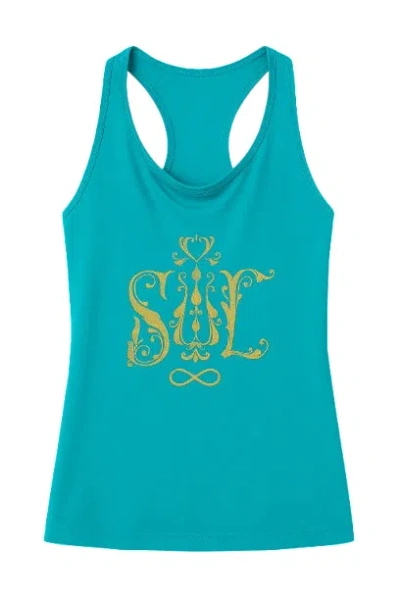 Conquista Women's Blue Racer Back Top