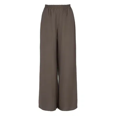 Conquista Women's Brown Khaki Palazzo Pants