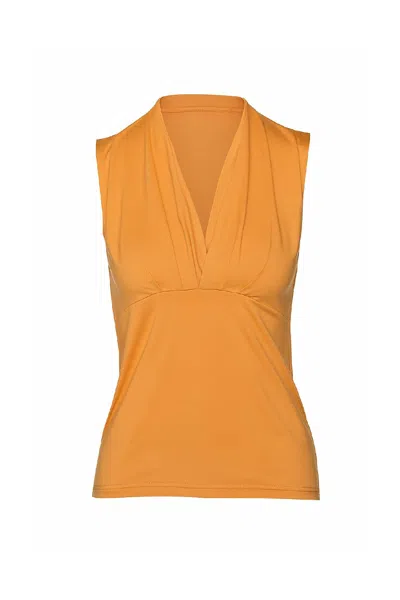 Conquista Women's Burnt Orange Gathered Tank