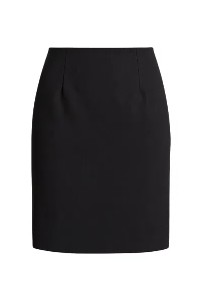 Conquista Women's Classic Black Tailored Pencil Skirt