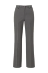 Conquista Women's Classic Straight Trousers Grey In Gray