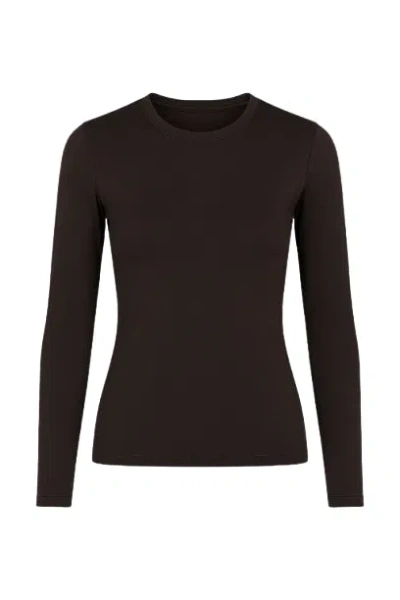 Conquista Women's Dark Brown Jersey Top