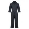 CONQUISTA WOMEN'S DARK GREY DENIM JUMPSUIT