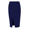 Conquista Women's Electric Blue Faux Mouflon Pencil Skirt In Blue