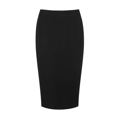 Conquista Women's Fitted High-waisted Pencil Skirt Black