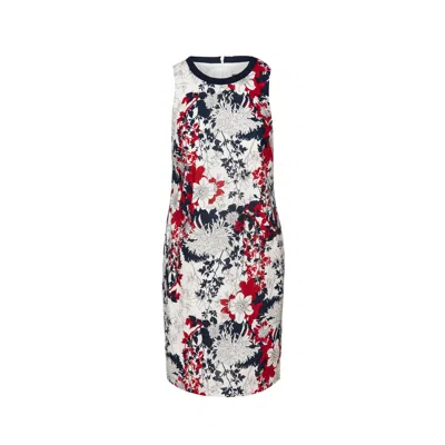 Conquista Women's Floral Sleeveless Dress By  Fashion In White