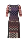 Conquista Women's Geometric Pattern Sweater Dress