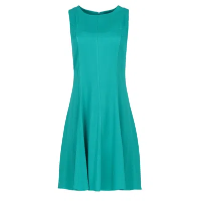 Conquista Women's Green Colour Cloche Dress