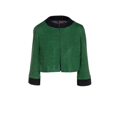 Conquista Women's Green Long Sleeve Bolero