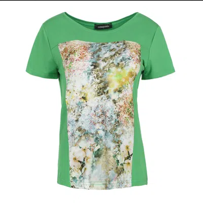 Conquista Women's Green Spring Blossom Tee