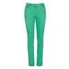 CONQUISTA WOMEN'S GREEN TIE DYE LONG FITTED PANTS