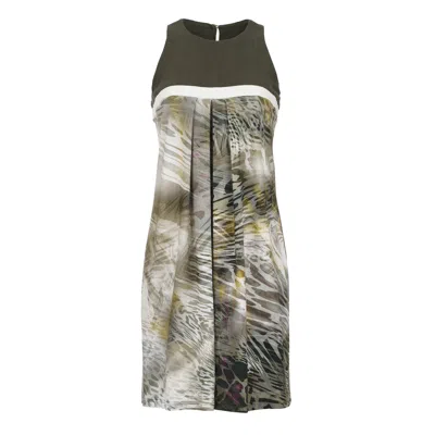 Conquista Women's Green Tropical Mirage Jersey Dress