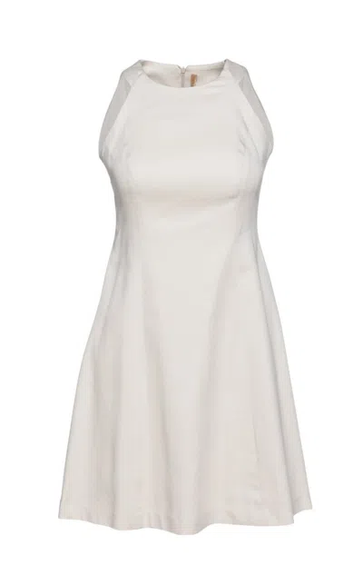 Conquista Women's Grey A Line Sleeveless Sand  Dress