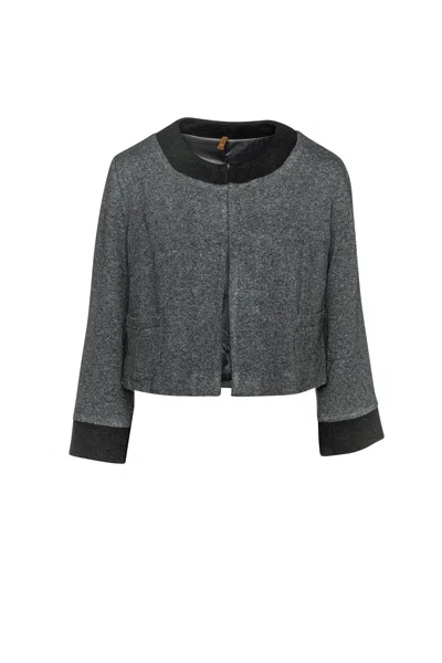 Conquista Women's Grey Anthracite Long Sleeve Bolero