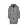 Conquista Women's Grey Coat With Upright Collar By  Fashion In Grey