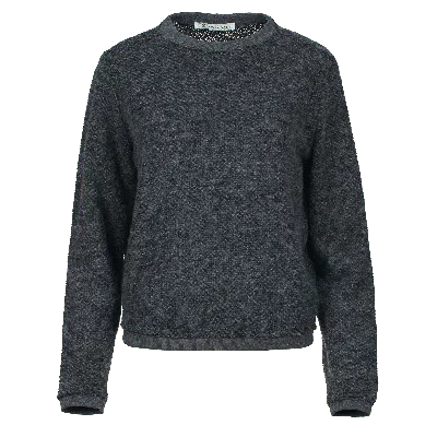 Conquista Women's Grey Soft Sweater In Gray