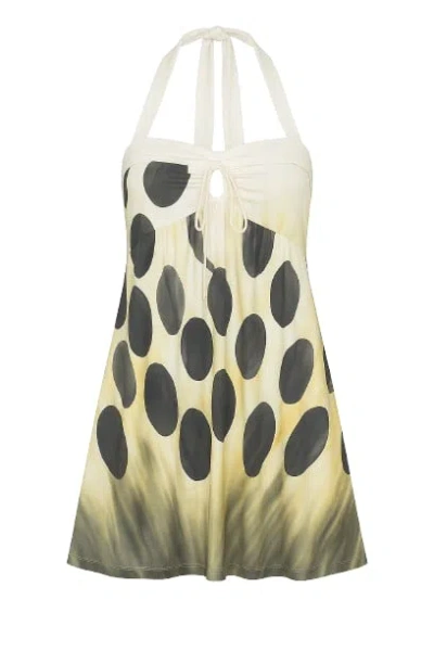 Conquista Women's Halter Neck Print Dress