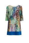 Conquista Women's Hem Detail A Line Dress In Blue