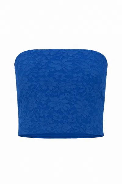 Conquista Women's Lace Bandeau Blue Royal