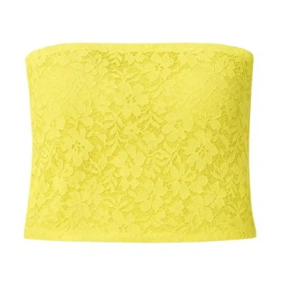 Conquista Women's Lace Bandeau Yellow