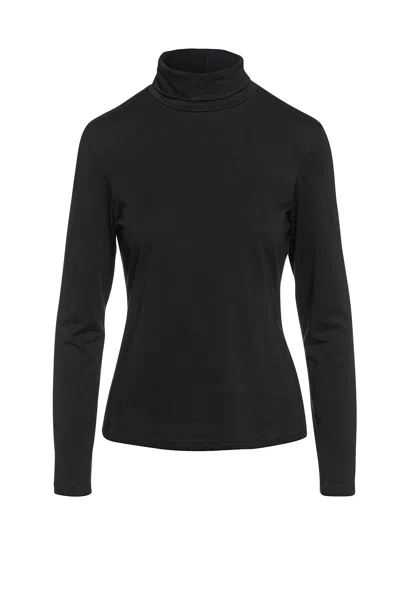 Conquista Women's Long Sleeve Polo Neck Jumper Black