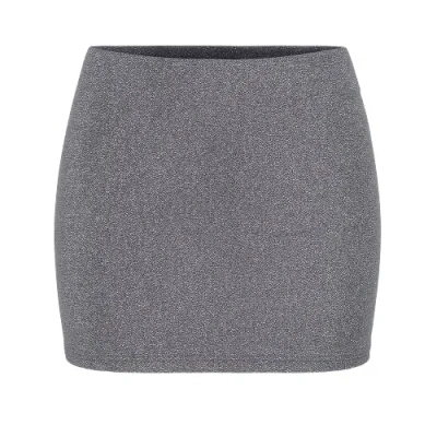 Conquista Women's Lurex Mini Skirt Black