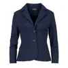 Conquista Women's Navy Blue Punto Di Roma Fitted Jacket In Blue