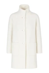 Conquista Women's Neutrals Cosy Button Coat With Pockets