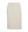 Conquista Women's Neutrals Cream Pencil Skirt In White