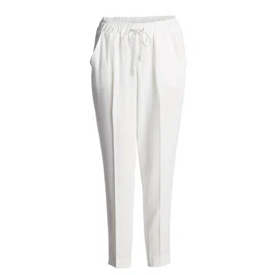 Conquista Women's Neutrals Ecru Crepe Pants By  In Beige