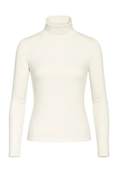 Conquista Women's Neutrals Ecru Turtle Neck Top By  In Sand
