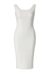 Conquista Women's Neutrals Fitted Sleeveless Dress With Two-way Zip In Sand In Gray