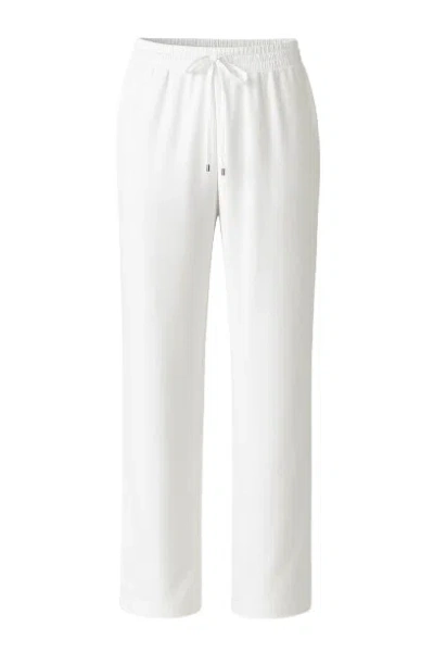 Conquista Women's Neutrals Long Wide Leg White Pants