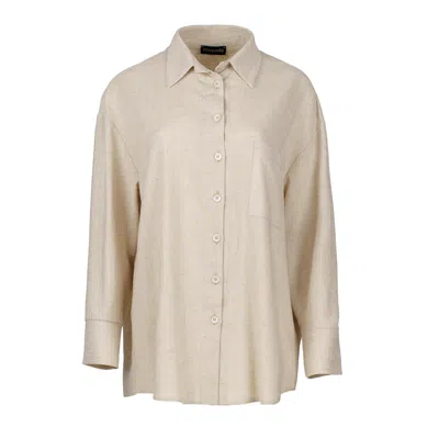 Conquista Women's Neutrals Sand Pocket Detail Shirt